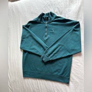 Champion Teal Half-Zip Sweatshirt